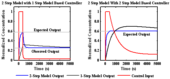 Model Based Controler Inputs Applied to the Two-Step Model