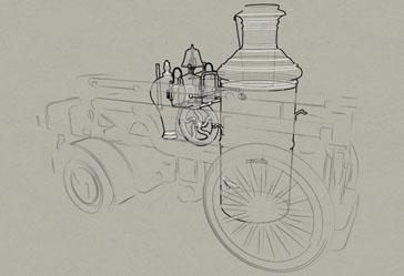 Line drawing from a  3D model