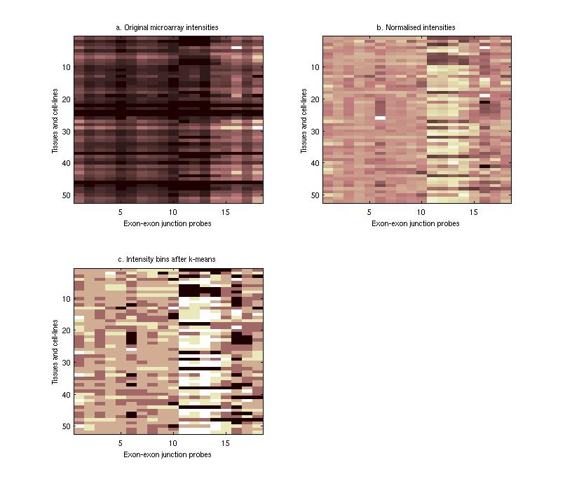 microarray intensities