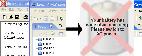 a sample slow growth window