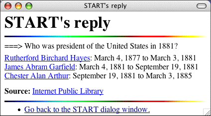 screenshot of reply in browser