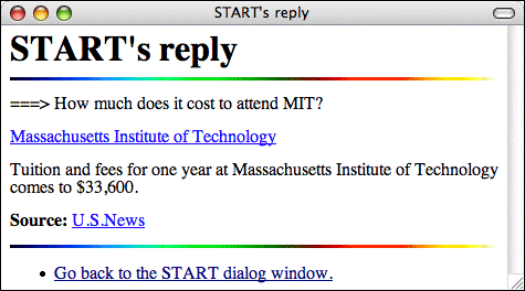 screenshot of reply in browser