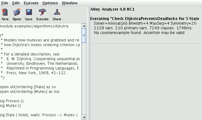 Analyzing an Alloy Model