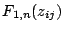 $F_{1,n}(z_{ij})$